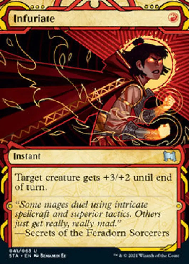 Infuriate (Foil Etched) [Strixhaven: School of Mages Mystical Archive] - MTG Single