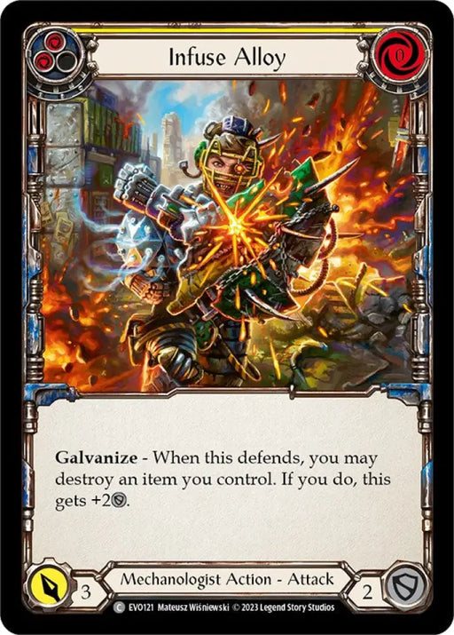 Infuse Alloy (Yellow) [Bright Lights] Rainbow Foil - Flesh And Blood Single