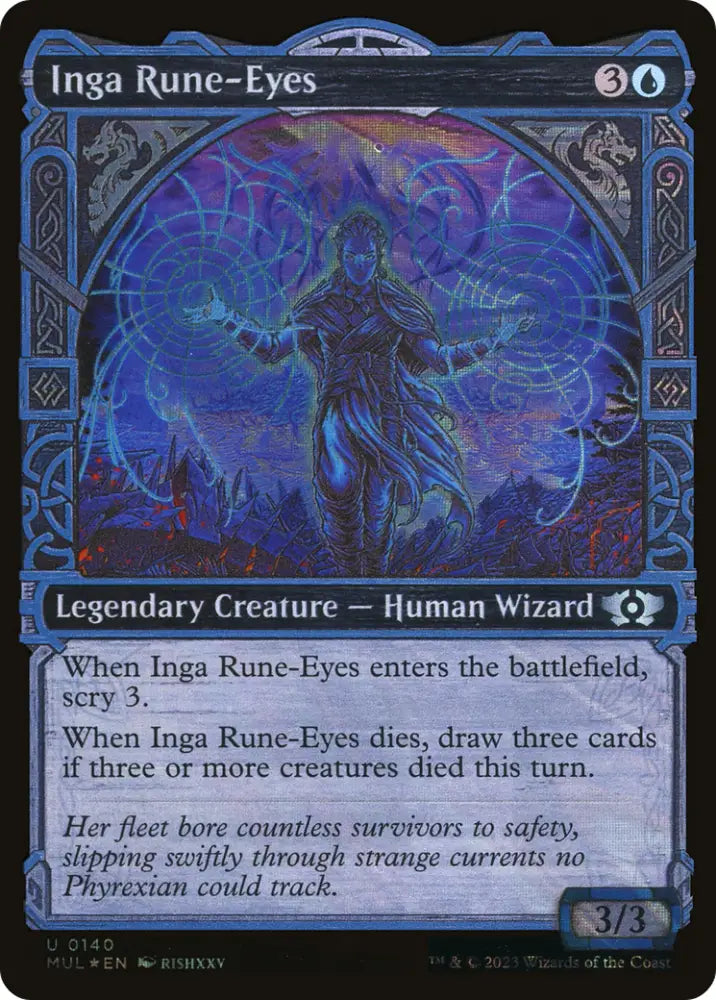 Inga Rune-Eyes (Halo Foil) [Multiverse Legends] - MTG Single