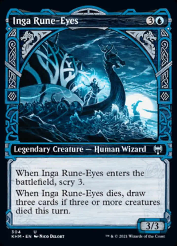 Inga Rune-Eyes (Showcase) [Kaldheim] - MTG Single