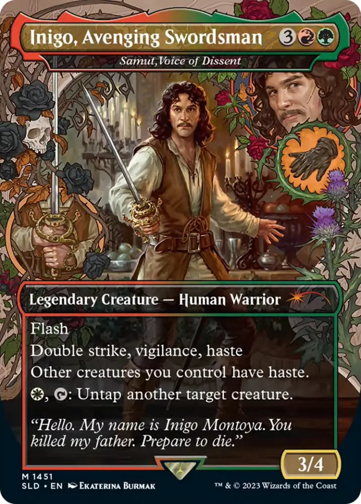 Inigo Avenging Swordsman - Samut Voice of Dissent [Secret Lair Drop Series] - MTG Single