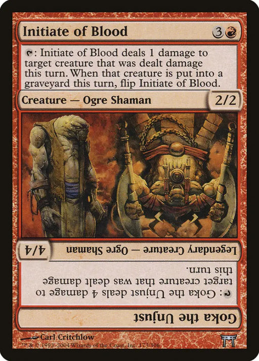Initiate of Blood // Goka the Unjust [Champions of Kamigawa] - MTG Single