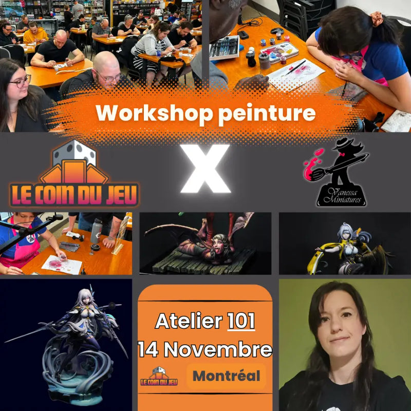 Initiation à la peinture - Samedi 14 Novembre 13h (Montreal) - Billet