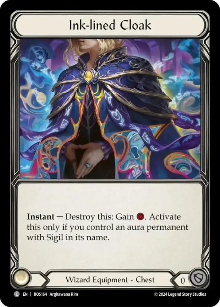 Ink-lined Cloak [Rosetta] Cold Foil - Flesh And Blood Single