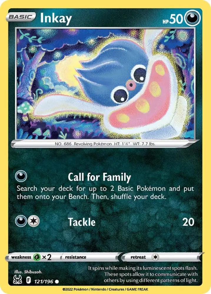 Inkay (121/196) [Sword & Shield: Lost Origin] - Pokemon Single