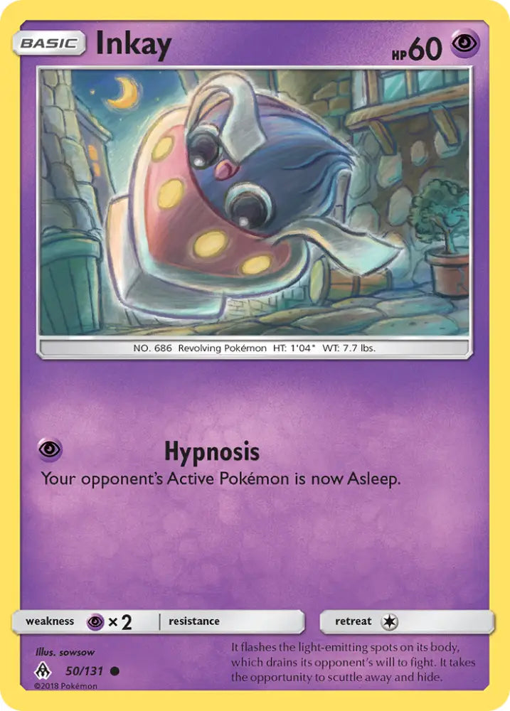 Inkay (50/131) [Sun & Moon: Forbidden Light] - Pokemon Single