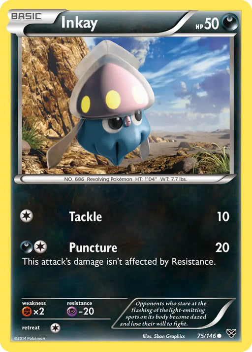 Inkay (75/146) [XY: Base Set] - Pokemon Single