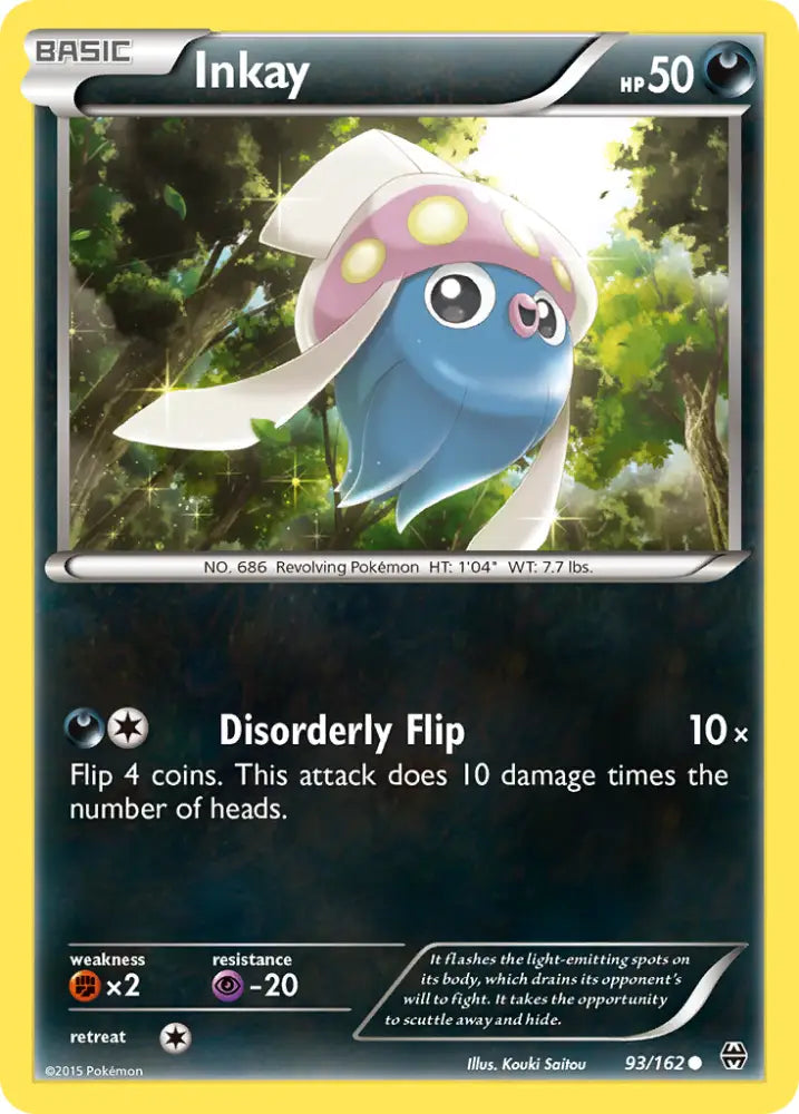 Inkay (93/162) [XY: BREAKthrough] - Pokemon Single
