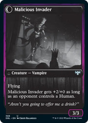 Innocent Traveler // Malicious Invader [Innistrad: Double Feature] - MTG Single