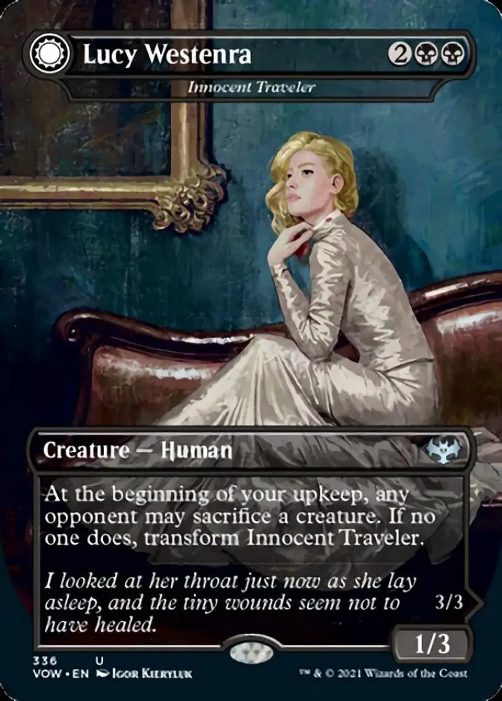 Innocent Traveler // Malicious Invader - Lucy Westenra // Lucy Arisen Vampire [Innistrad: Crimson Vow] - MTG Single