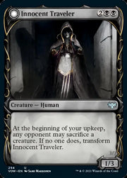 Innocent Traveler // Malicious Invader (Showcase Fang Frame) [Innistrad: Crimson Vow] - MTG Single