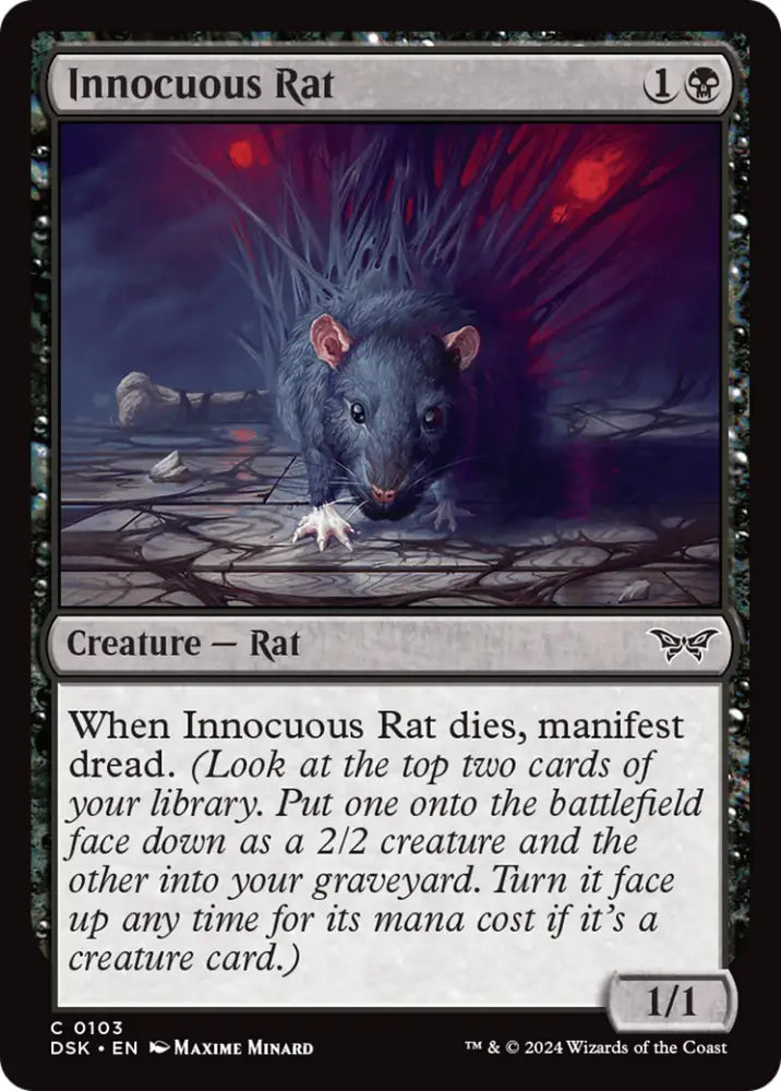 Innocuous Rat [Duskmourn: House of Horror] - MTG Single