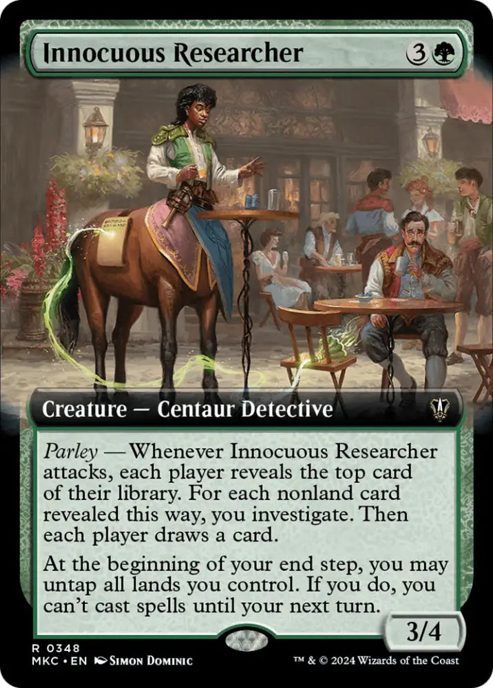 Innocuous Researcher (Extended Art) [Murders at Karlov Manor Commander] - MTG Single