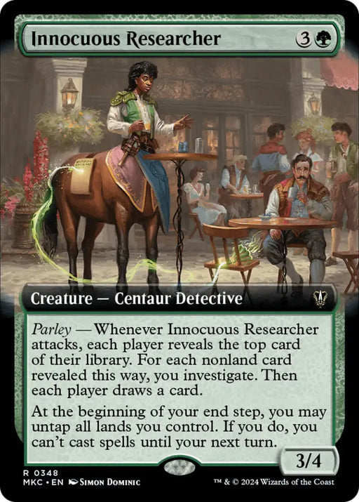 Innocuous Researcher (Extended Art) [Murders at Karlov Manor Commander] - MTG Single