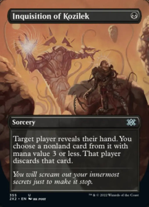 Inquisition of Kozilek (Borderless Alternate Art) [Double Masters 2022] - MTG Single