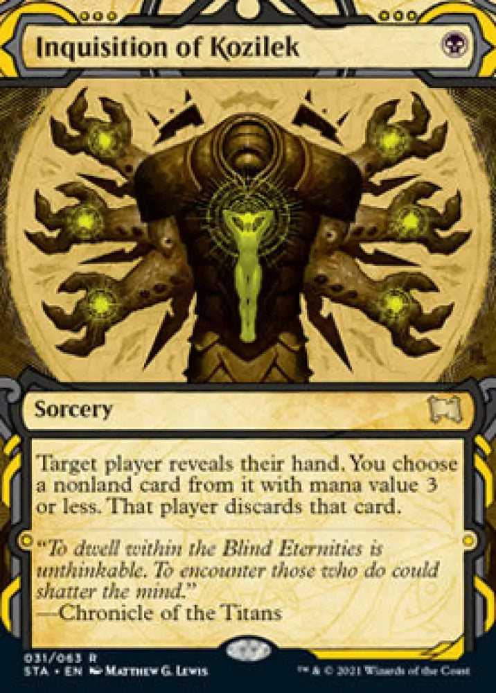 Inquisition of Kozilek (Foil Etched) [Strixhaven: School of Mages Mystical Archive] - MTG Single