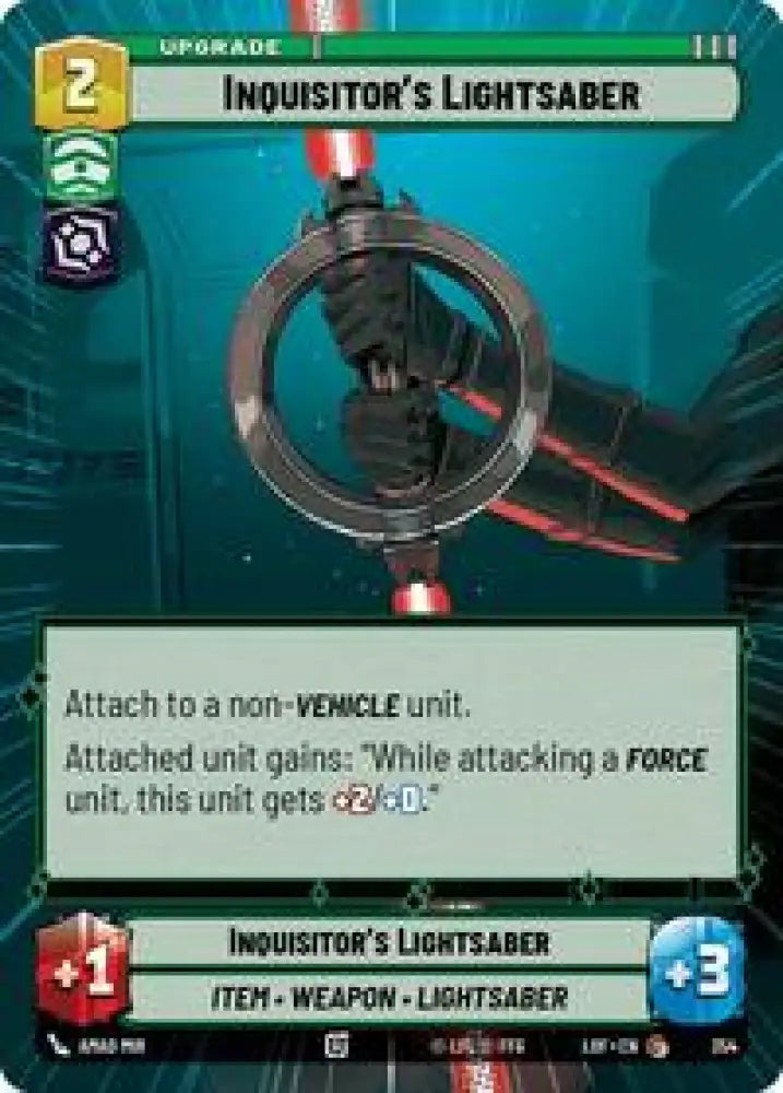 Inquisitor's Lightsaber (Hyperspace) (354) [Legends of the Force]