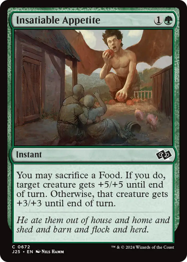 Insatiable Appetite [Foundations Jumpstart] - MTG Single