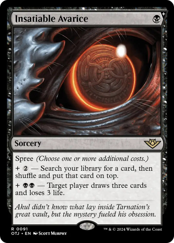 Insatiable Avarice [Outlaws of Thunder Junction] - MTG Single