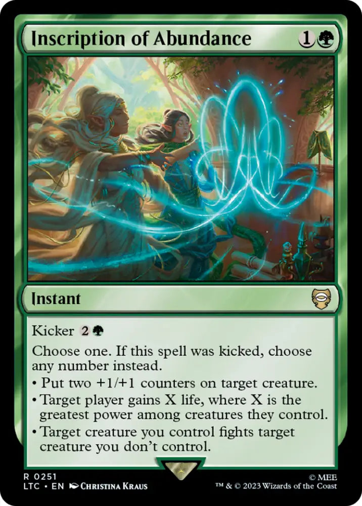 Inscription of Abundance [The Lord of the Rings: Tales of Middle-Earth Commander] - MTG Single