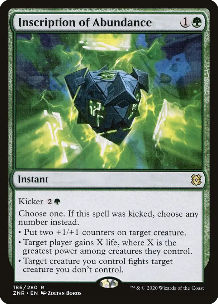 Inscription of Abundance [Zendikar Rising] - MTG Single
