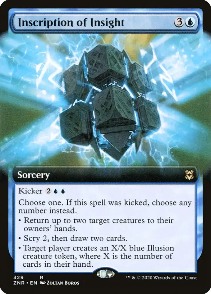 Inscription of Insight (Extended Art) [Zendikar Rising] - MTG Single
