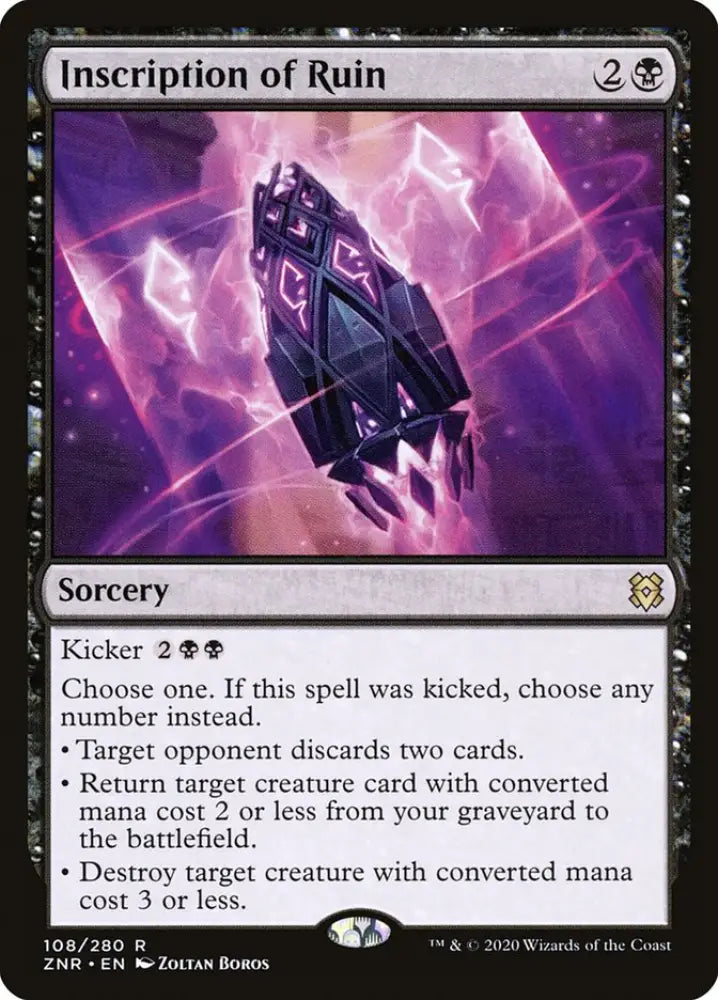 Inscription of Ruin [Zendikar Rising] - MTG Single