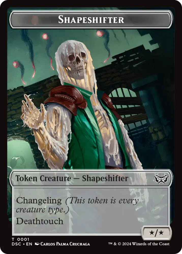 Insect (0011) // Shapeshifter Double-Sided Token [Duskmourn: House of Horror Commander Tokens] - MTG Single