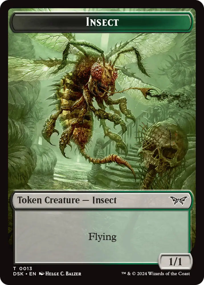Insect (0013) Token [Duskmourn: House of Horror Tokens] - MTG Single