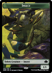 Insect // Cat (008) Double-Sided Token [Dominaria Remastered Tokens] - MTG Single