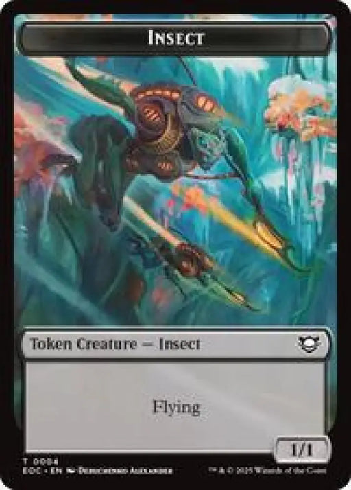 Insect // Elemental (0007) Double-Sided Token (4 // 7) [Edge of Eternities Commander]