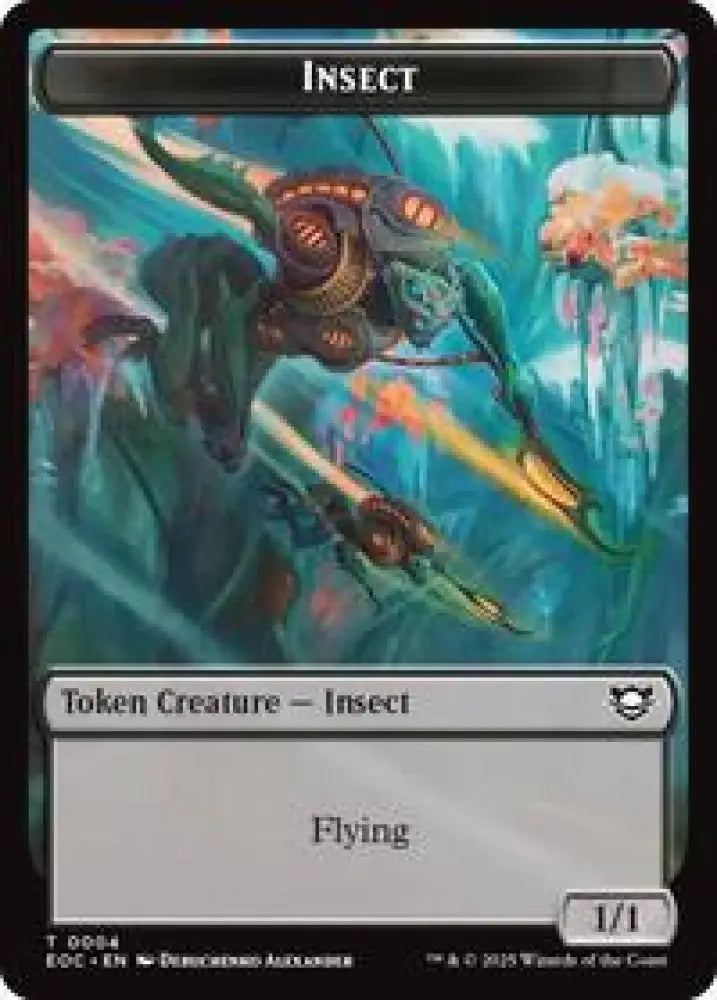 Insect // Elemental (0008) Double-Sided Token (4 // 8) [Edge of Eternities Commander]