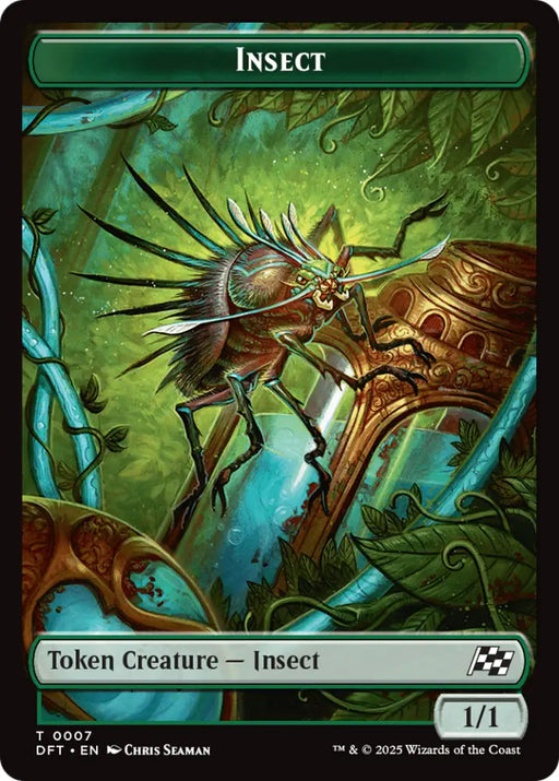 Insect // Elephant Double-Sided Token [Aetherdrift Tokens] - MTG Single