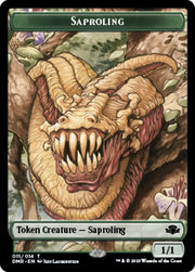 Insect // Saproling Double-Sided Token [Dominaria Remastered Tokens] - MTG Single