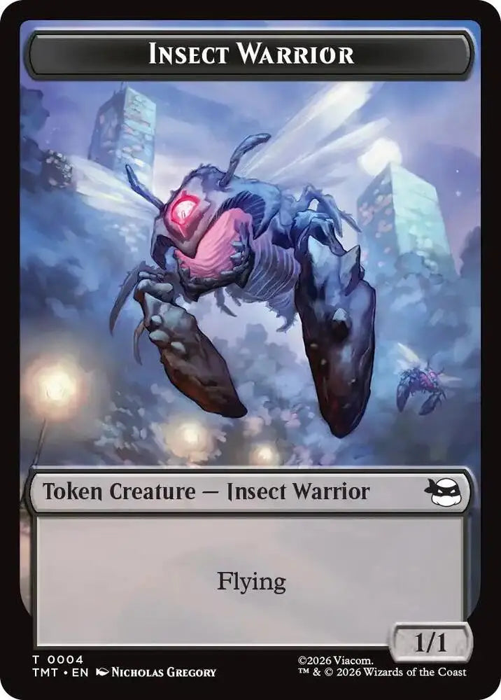 Insect Warrior // Food Double-Sided Token (4 // 8) [Teenage Mutant Ninja Turtles]