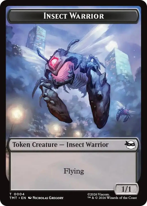 Insect Warrior // Food Double-Sided Token (4 // 8) [Teenage Mutant Ninja Turtles]