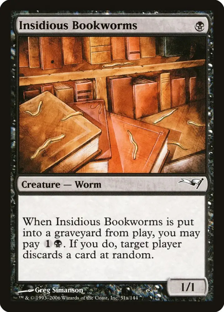 Insidious Bookworms [Coldsnap Theme Decks] - MTG Single