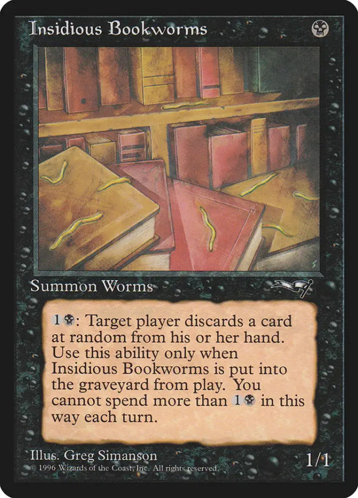Insidious Bookworms (Multiple Worms) [Alliances] - MTG Single
