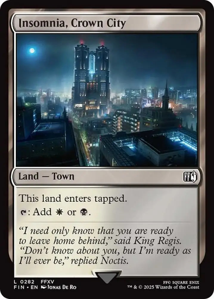 Insomnia, Crown City (282) [Final Fantasy]
