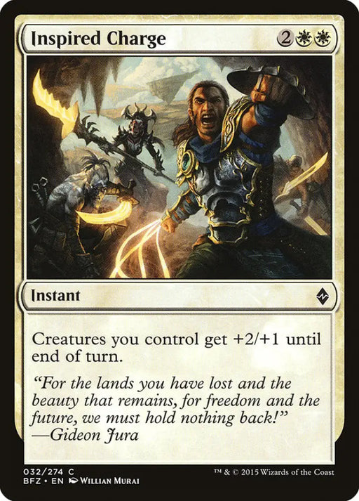 Inspired Charge [Battle for Zendikar] - MTG Single