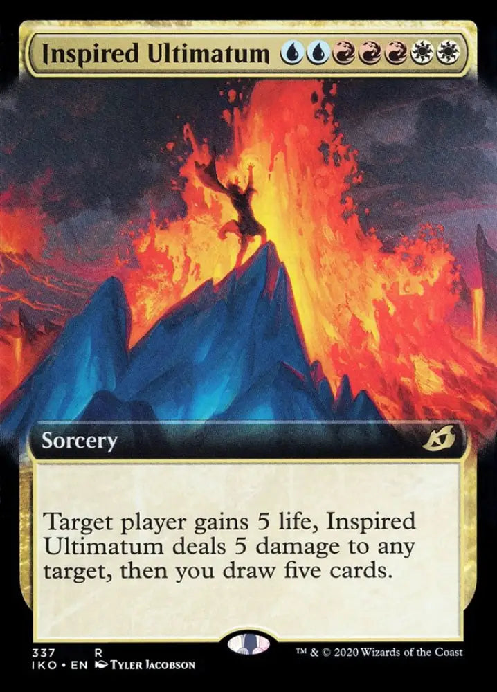 Inspired Ultimatum (Extended Art) [Ikoria: Lair of Behemoths] - MTG Single