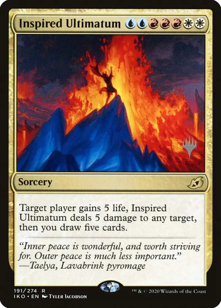 Inspired Ultimatum (Promo Pack) [Ikoria: Lair of Behemoths Promos] - MTG Single