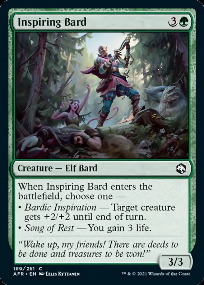 Inspiring Bard [Dungeons & Dragons: Adventures in the Forgotten Realms] - MTG Single