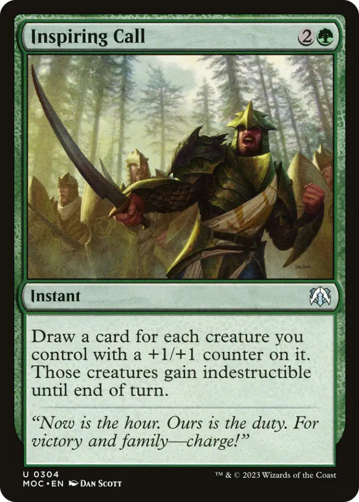 Inspiring Call [March of the Machine Commander] - MTG Single