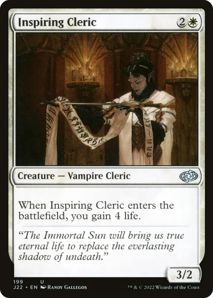 Inspiring Cleric [Jumpstart 2022] - MTG Single