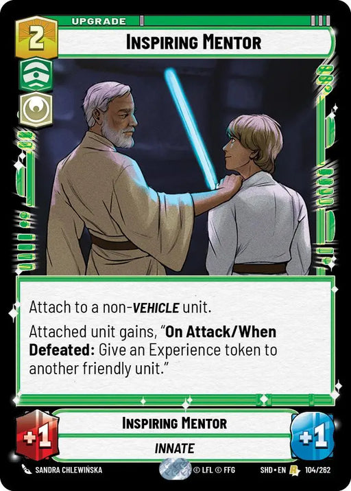 Inspiring Mentor (104/262) [Shadows of the Galaxy] - Star Wars: Unlimited Single