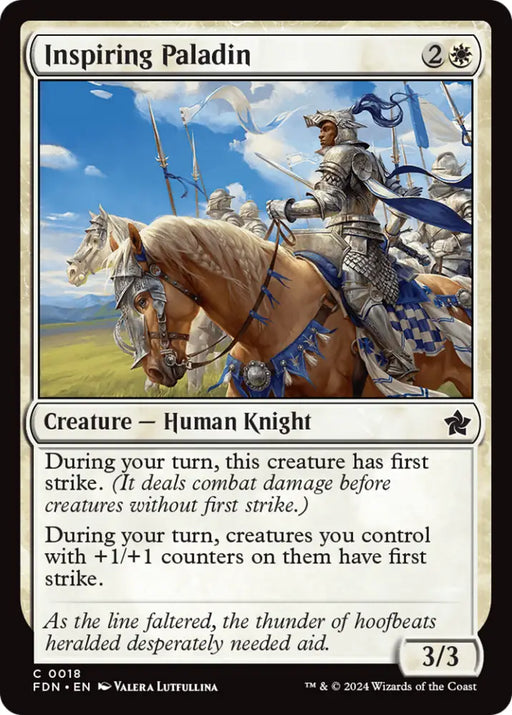 Inspiring Paladin [Foundations] - MTG Single