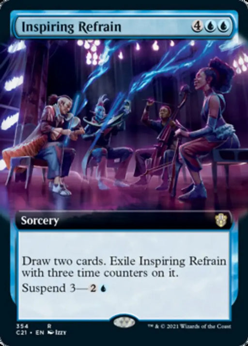 Inspiring Refrain (Extended Art) [Commander 2021] - MTG Single
