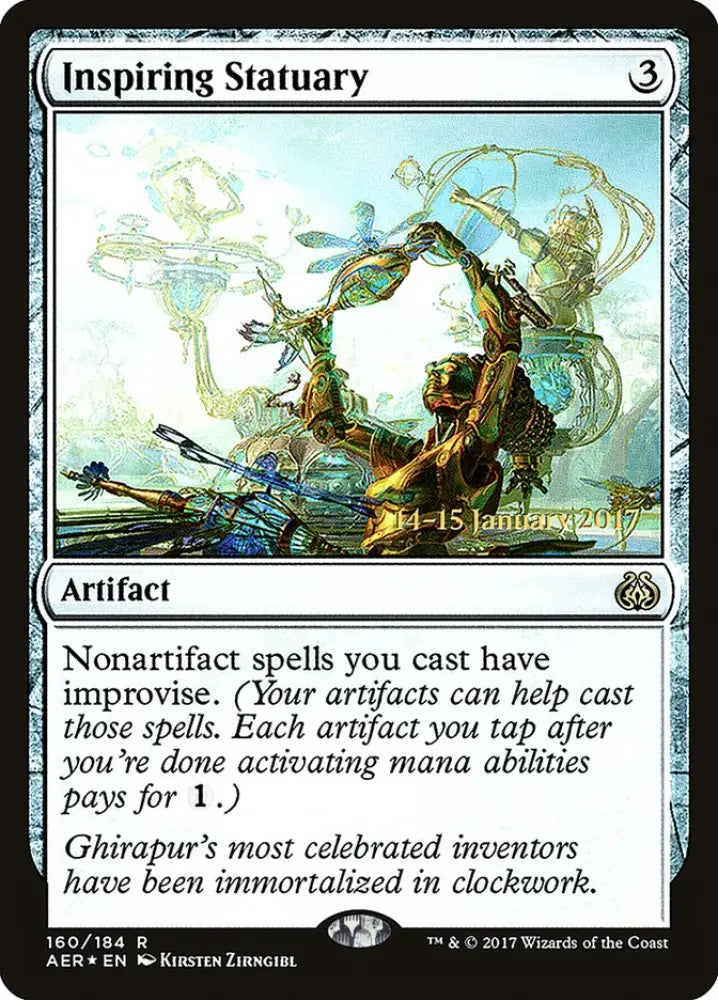 Inspiring Statuary [Aether Revolt Prerelease Promos] - MTG Single