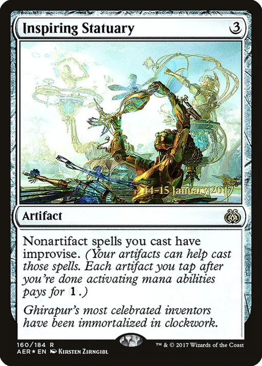 Inspiring Statuary [Aether Revolt Prerelease Promos] - MTG Single